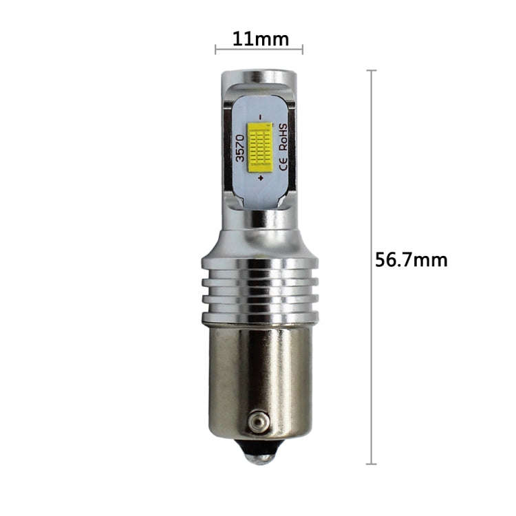 2 PCS Decode 1156/BA15S 72W LED Bulbs Light Car Auto Turn Lamp Backup Light, DC 12-24V, White, Ye...