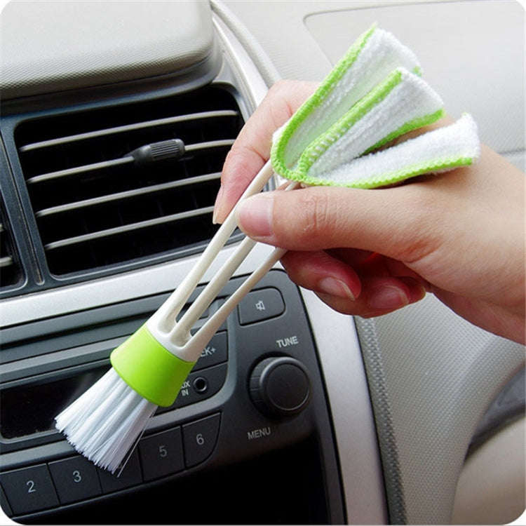 Clean Tool Dirt Duster Brush Dual Head for Car Air-Condition Vent Blind, 1 PC