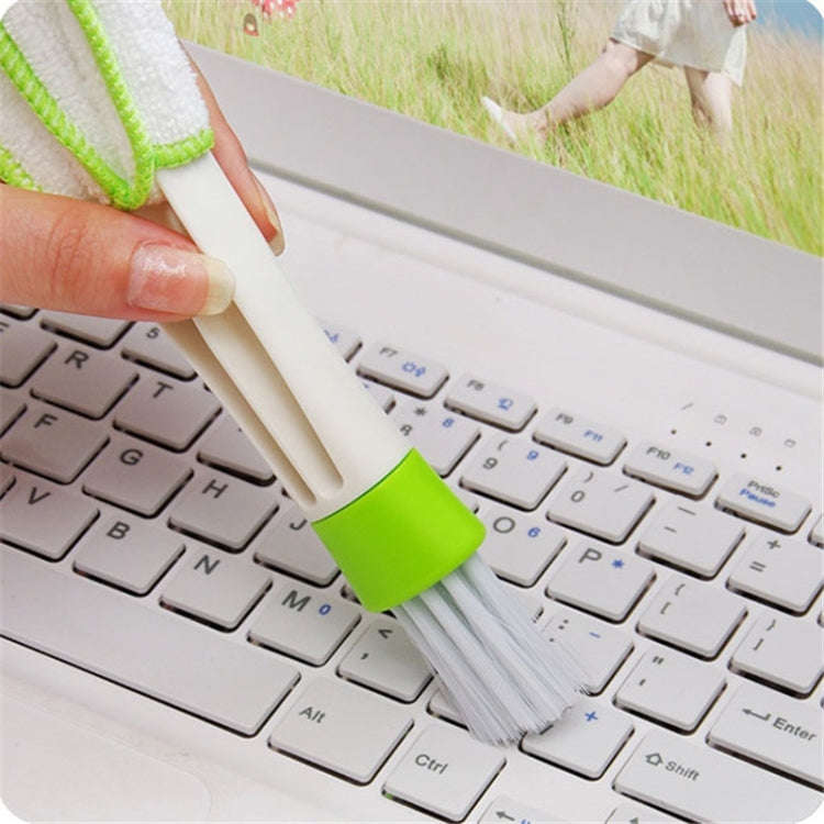 Clean Tool Dirt Duster Brush Dual Head for Car Air-Condition Vent Blind, 1 PC