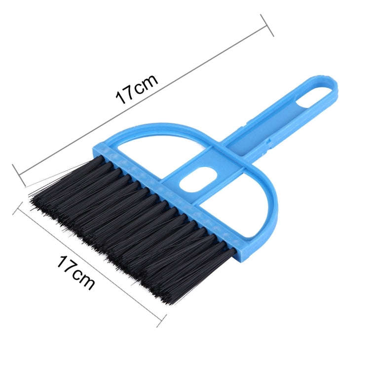 Mini Desktop Car Keyboard Sweep Cleaning Brush Small Broom Dustpan Set, 1  Set (Blue)