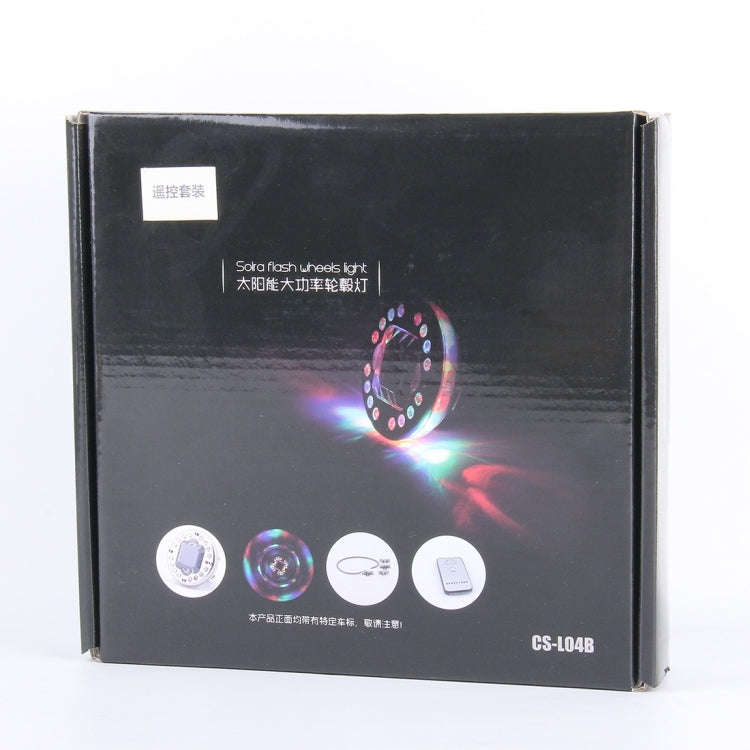 4 PCS Solar High Power Car LED Colorful Wheel Lights, 4 PCS Colorful Wheel Lights