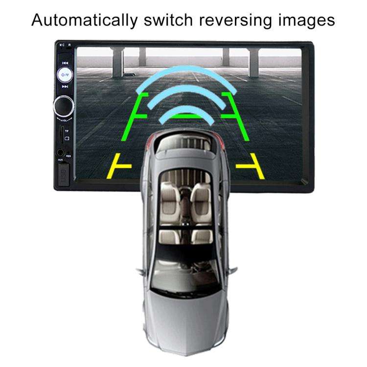 7010B HD 2 Din 7 inch Car Bluetooth Radio Receiver MP5 Player, Support FM & USB & TF Card, 7010B