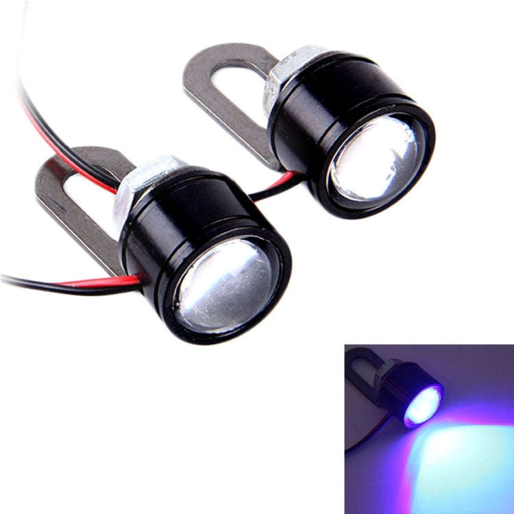 2 PCS 12V 3W Eagle Eyes LED Light For Motorcycle Wire Length: 45cm, Wire Length: 45cm