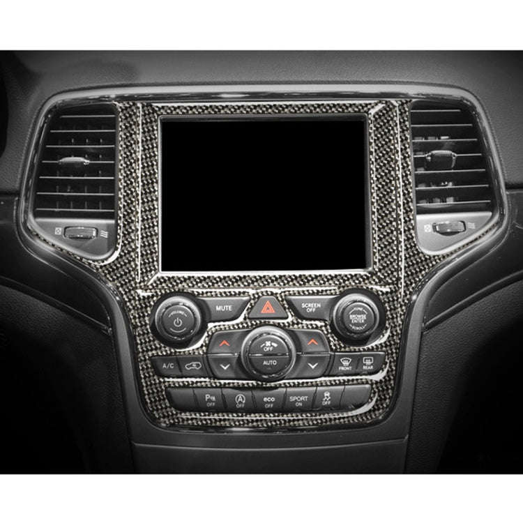 Car Central Control Navigation Carbon Fiber Decorative Sticker for Jeep Grand Cherokee 2011-2017,...
