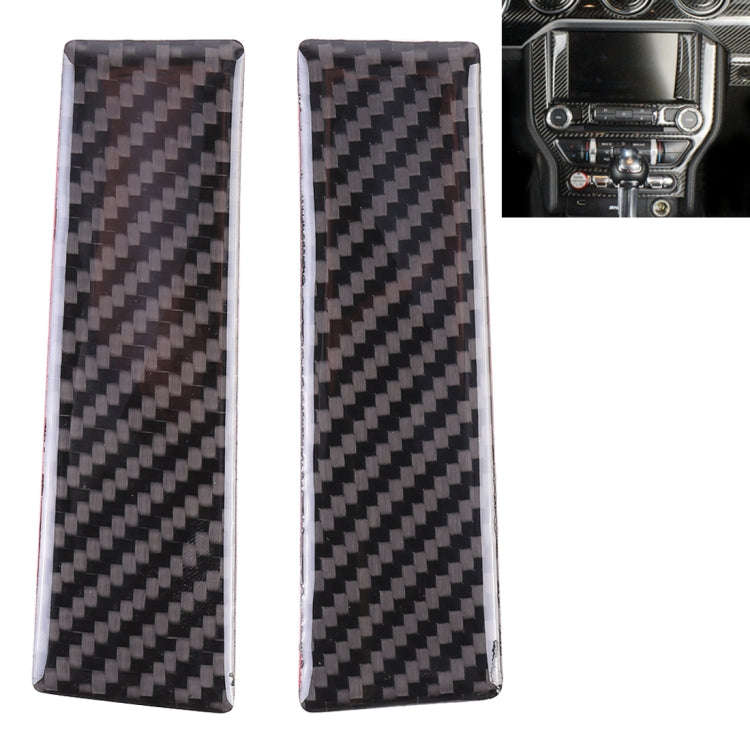 2 PCS Car Central Display Panel Decorative Sticker for Ford Mustang 2015-2020, Central Display Panel