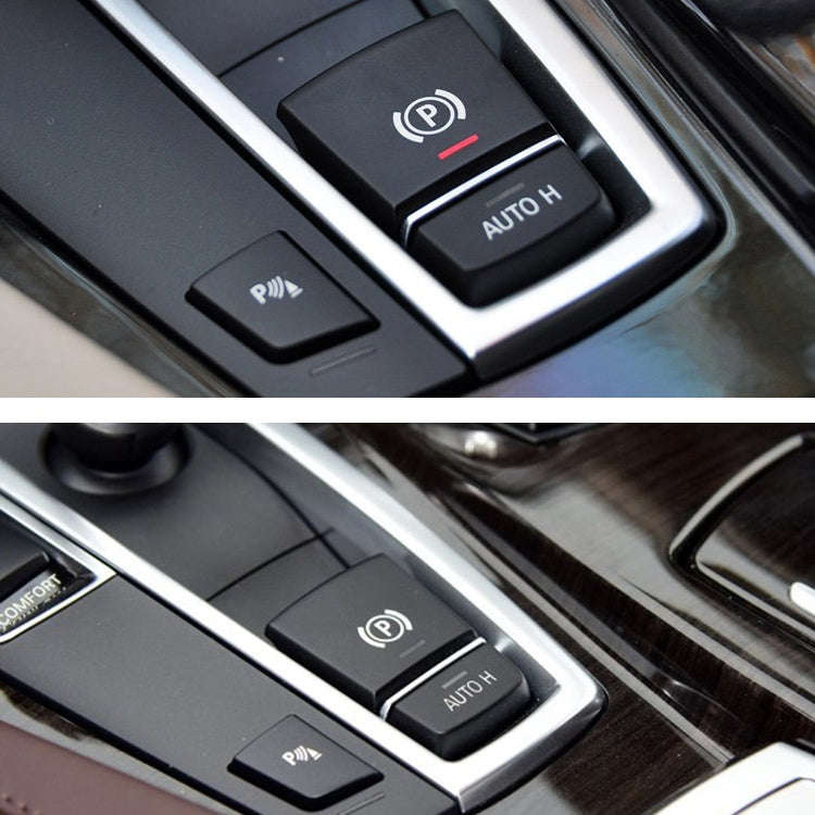 Auto Parking Switch Cover Replacement Handbrake P Key Button for BMW 5 / 6 Series 2014/07-2017/05...