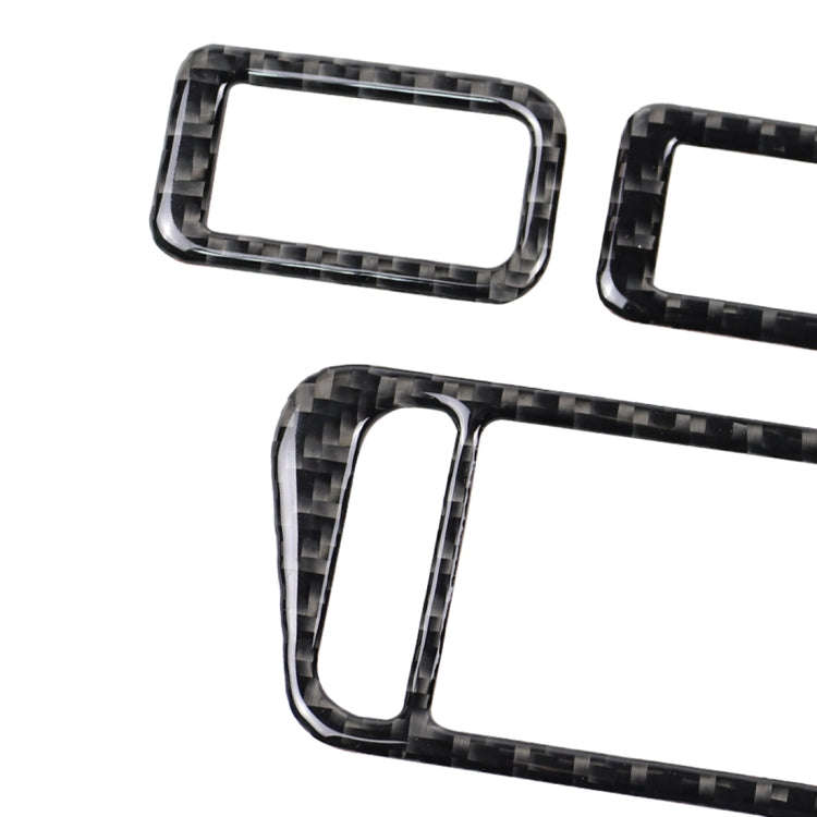 Car Carbon Fiber Window Lift Panel Decorative Sticker for Volkswagen Golf 7 2013-2017, Left Drive...