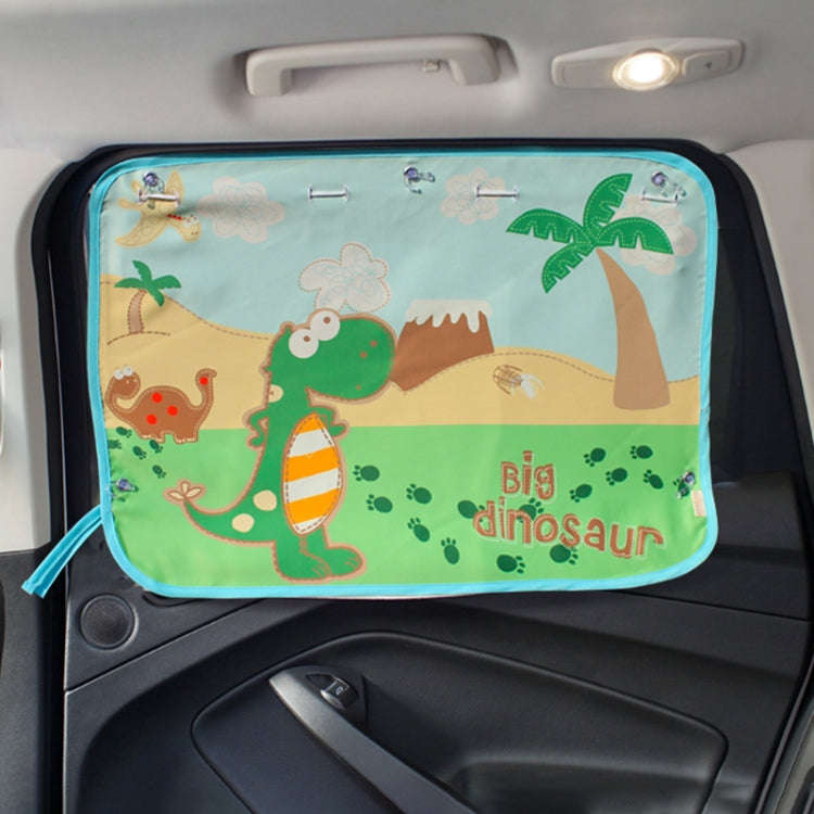 Car Large Rear Window Sunscreen Insulation Window Sunshade Cover, Size: 70*50cm, Snow Bear, Happy...