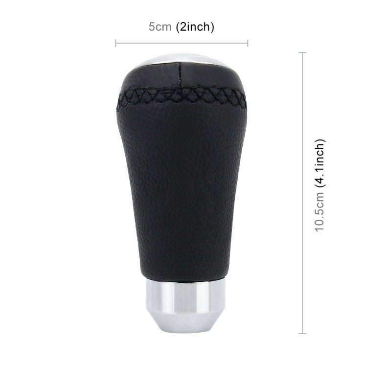 Universal Car Modified Shifter Black Leather Lever Manual 5-Speed Gear Shift Knob, 5-Speed Gear S...