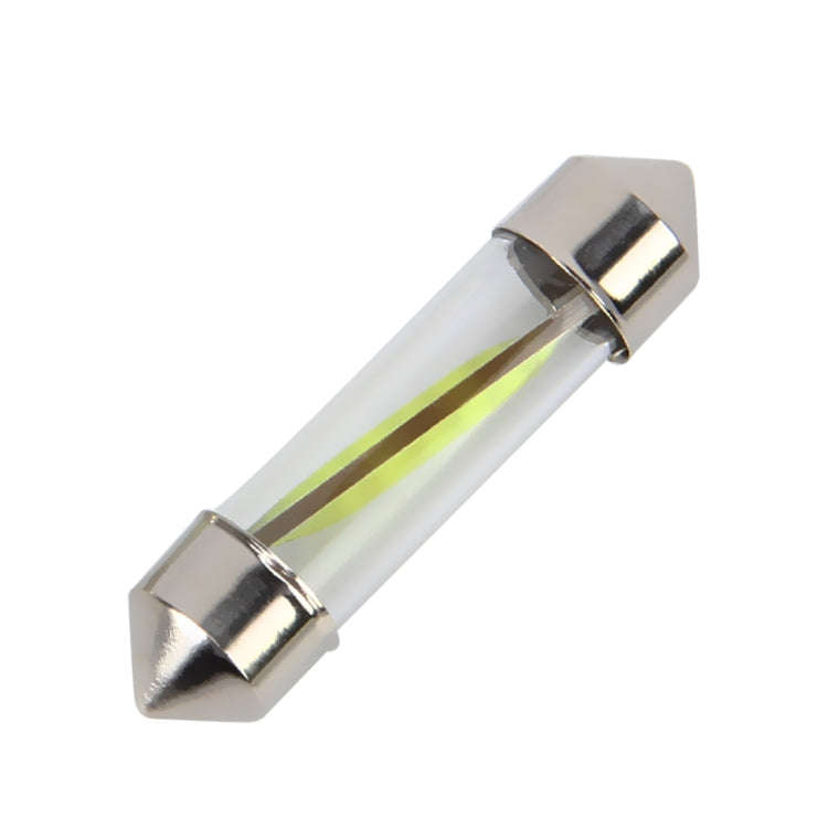 10 PCS 39mm 1W 6000K White Light Car Dome Lamp License LED Reading Light, DC 12V, 39mm