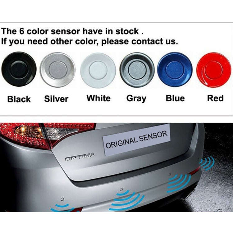 PZ-306-W Car Parking Reversing Buzzer 4.3inch LCD Screen Reverse Parking Sensors Automatic Wirele...