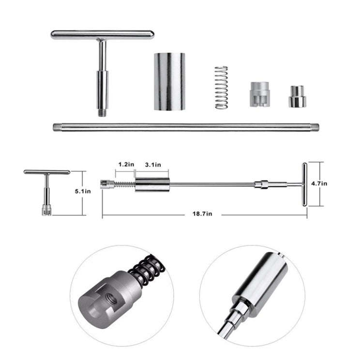 Auto Repair Body Tool Kit PDR Dent Paintless Repair Tools Dent Puller Slide Hammer Reverse Hammer...