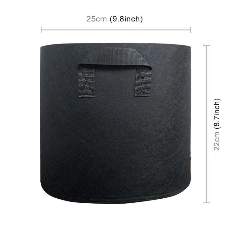 3 Gallon Planting Grow Bag Thickened Non-woven Aeration Fabric Pot Container with Handle, 3 Gallon