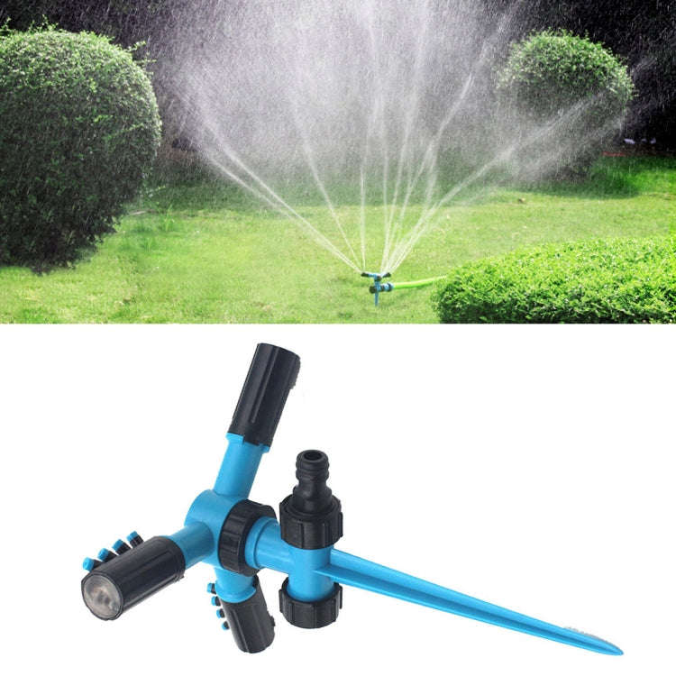 Automatic 360 Rotating Adjustable Garden Water Sprinklers Lawn Irrigation System with 3 Arm Spray...