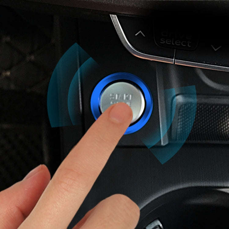 Car Engine Start Key Push Button Ring Trim Aluminum Alloy Sticker Decoration for Audi, For Audi(E...