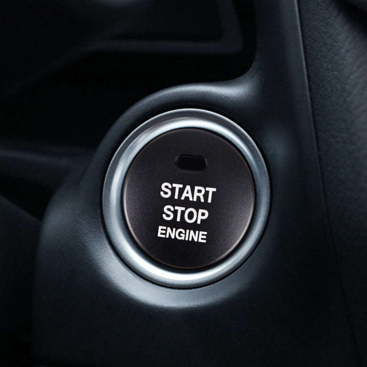 3D Aluminum Alloy Engine Start Stop Push Button Cover Trim Decorative Sticker for Mazda, for Mazda