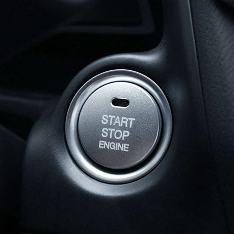 3D Aluminum Alloy Engine Start Stop Push Button Cover Trim Decorative Sticker for Mazda, for Mazda