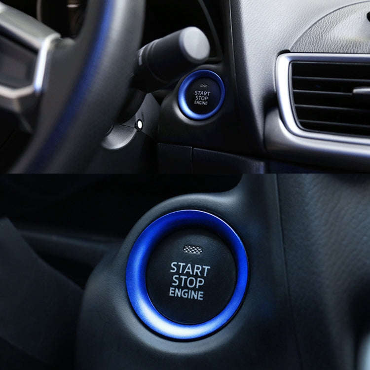 Car Engine Start Key Push Button Ring Trim Aluminum Alloy Sticker Decoration for Mazda, For Mazda