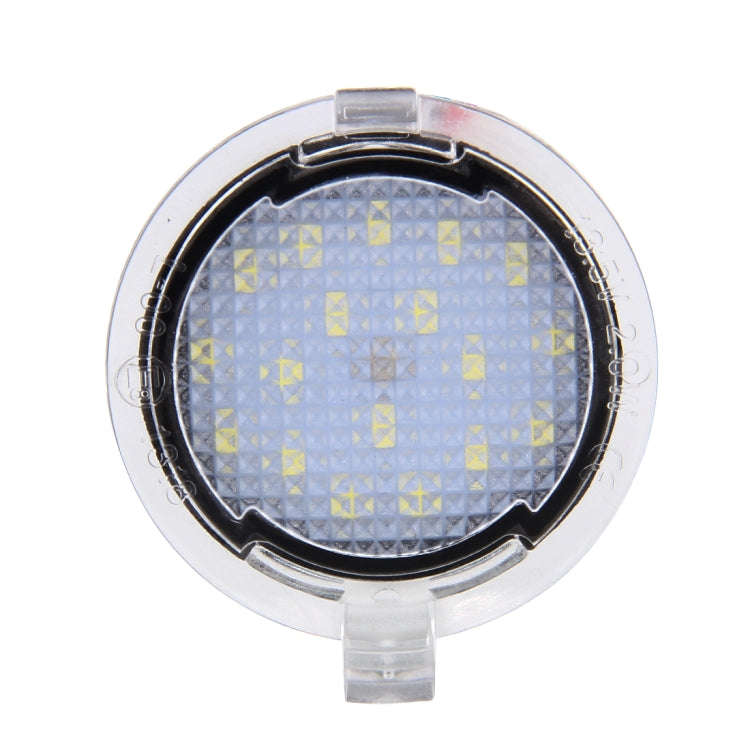 2 PCS DC 12V 2W 6000K 120LM 18-LED Side Rear View Mirror Puddle Lights Lamp for Ford 2013-2017 Ex...