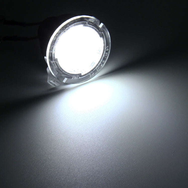 2 PCS DC 12V 2W 6000K 120LM 18-LED Side Rear View Mirror Puddle Lights Lamp for Ford 2013-2017 Ex...