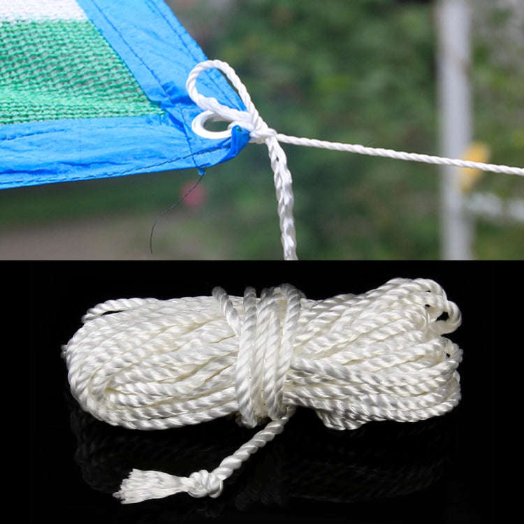 10m Multi-purpose Utility Household Use Camping Gardening Rope Nylon Braided Cord, 10m