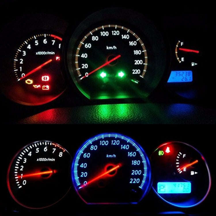 10 PCS 0.4W B8.5 Wedge Instrument Panel COB LED Light Dashboard Gauge Cluster Indicator Lamp Bulb...