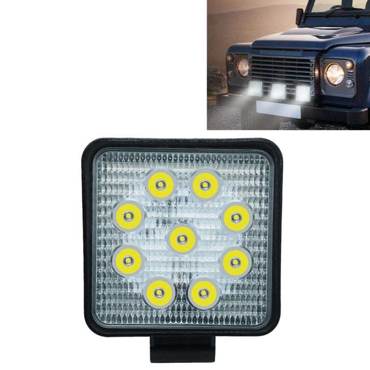 6.7W White Light Square-Shaped Waterproof Car Boat Marine Work Lights Spotlight LED Bulbs, DC 9-3...