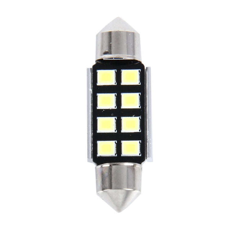 2 PCS 3W 200 LM 6000K 36MM 8 SMD-2835 LEDs Bicuspid Port Decoding Car Dome Lamp LED Reading Light...