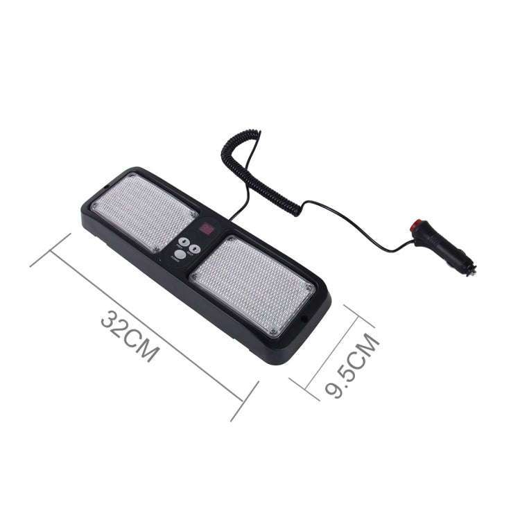 High qulaity DC 12V,9W LED Waterproof Car Sunshade Yellow Light + White Light Warning Lights Stro...