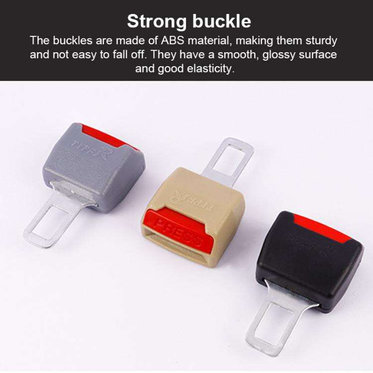 2 PCS RS-01 Universal Car Seat Belt Extension Buckle, Black