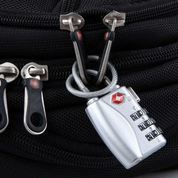 JASIT TSA719 Zinc Alloy 3-Digit Password TSA Lock Travel Luggage Padlock