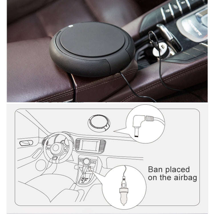 CARZOR Z1 2W USB Car Air Purifier Negative Ions Air Cleaner, (Black), (White)