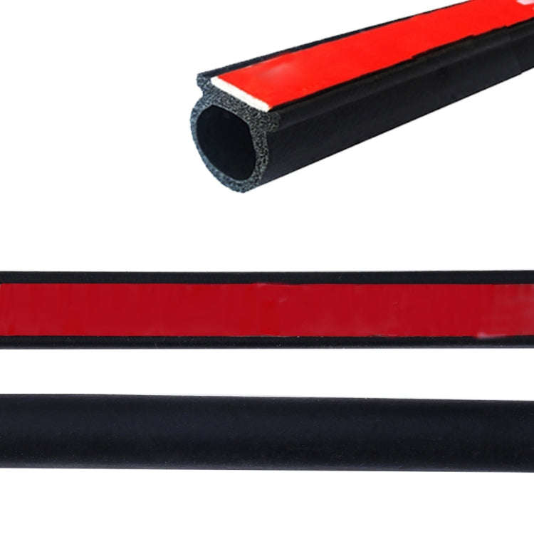 Small D-shaped Car Noise Reduction Sealing Strip with Sticker, Length: 100m, Length: 100m Small D...