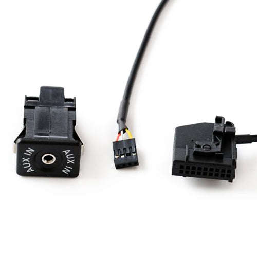 AUX Adapter Switch Plug + Wiring Hardness for Volkswagen Audi MFD2 RNS2 / Ford, Cable Length: 1.5...