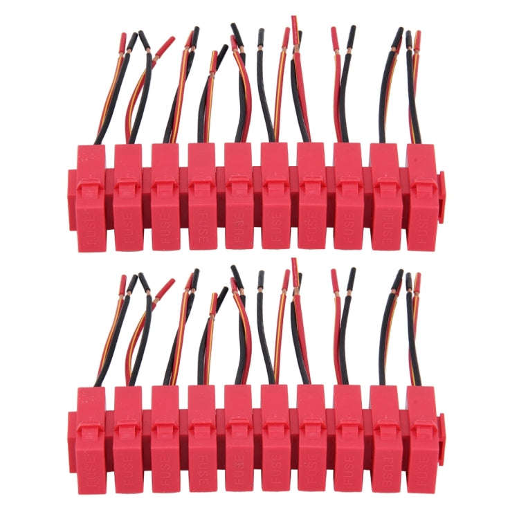 20 PCS Removable Car Waterproof Ceramic Connector Blade Fuse Box Holder, 20 PCS Waterproof Cerami...