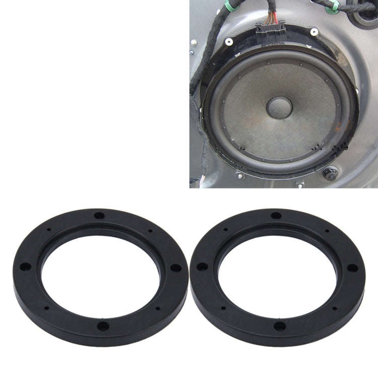 2 PCS 4 inch Car Auto ABS Loudspeaker Base Protection Hollow Cover Holder Mat, Inner Diameter: 10...