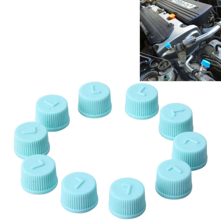 100 PCS Car Auto Universal Dustproof Air Condition Low Pressure Protective Valve Cap Cover, Low P...