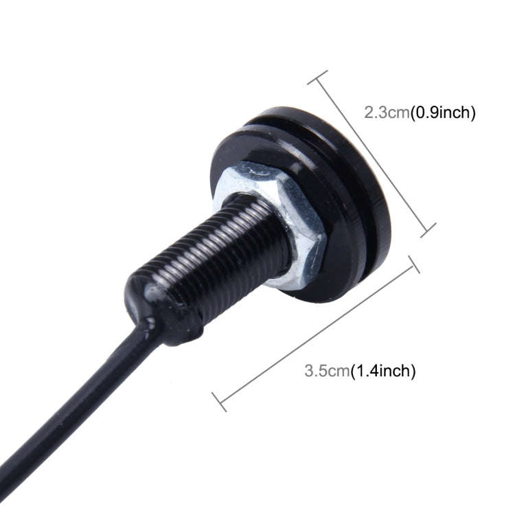2 PCS 2W Car Auto Eagle Eyes Fog Light Turn Light with 12 SMD-4014 LED Lamps, DC 12V Cable Length...
