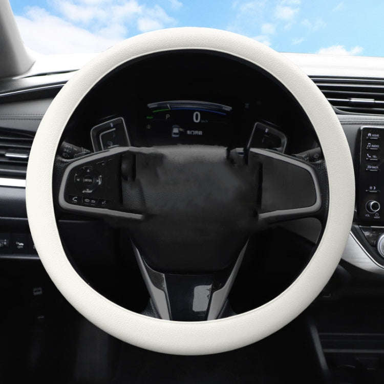 Crocodile Texture Universal Rubber Car Steering Wheel Cover For 34-48cm Wheel