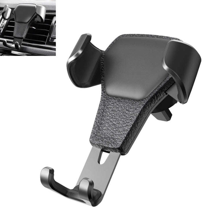 Litchi Texture Gravity Car Mount Phone Holder, Litchi Texture(Black), Litchi Texture(White)