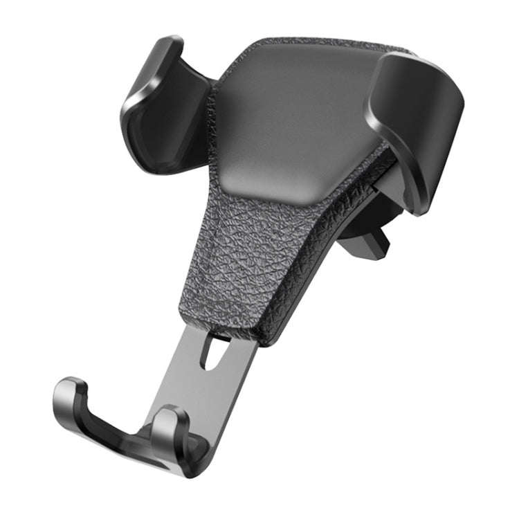 Litchi Texture Gravity Car Mount Phone Holder, Litchi Texture(Black), Litchi Texture(White)