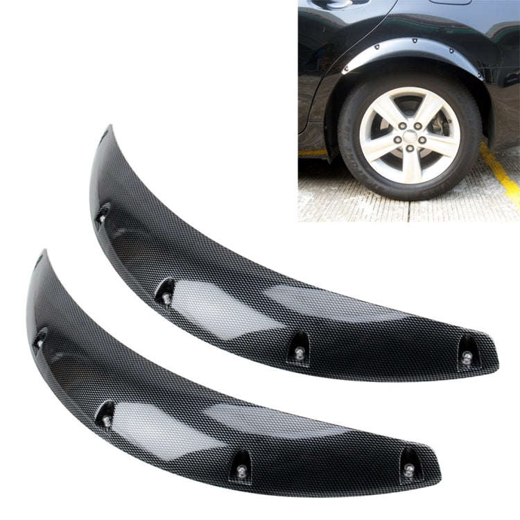 2 PCS 58cm Car Stickers Rubber Large Round Arc Strips Universal Fender Flares Wheel Eyebrow Decal...