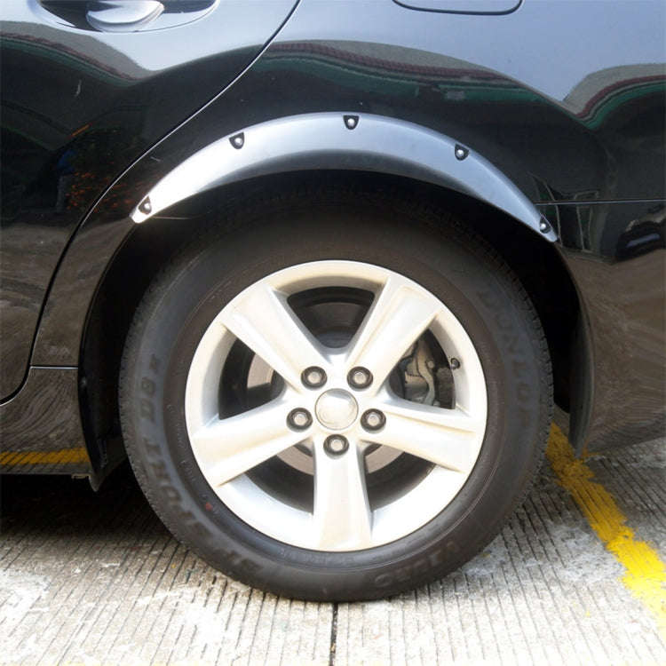 2 PCS 58cm Car Stickers Rubber Large Round Arc Strips Universal Fender Flares Wheel Eyebrow Decal...