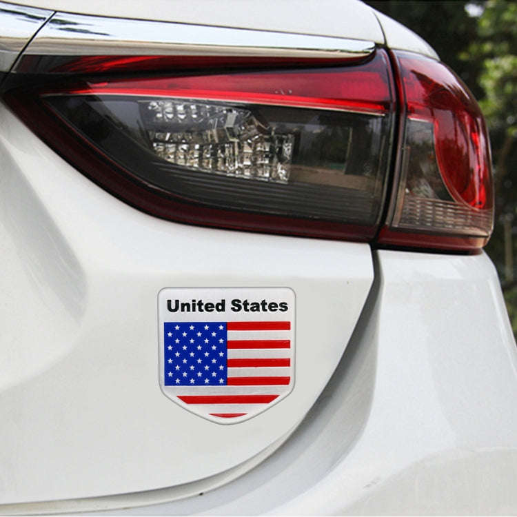 Car-Styling Semicircle Shape USA Flag Pattern Random Decorative Sticker, USA Flag Semicircle Shape