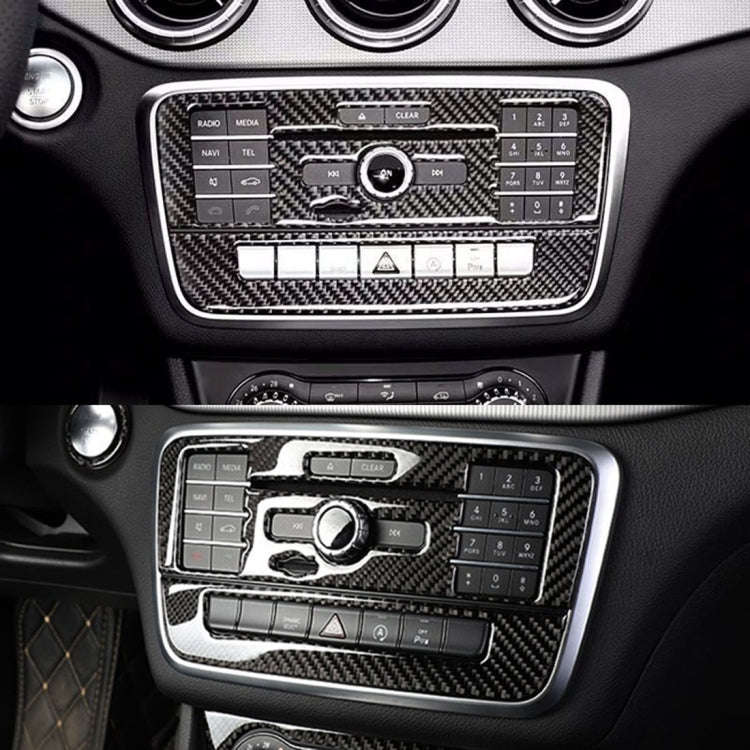 Car Carbon Fiber CD Panel Decorative Sticker for Mercedes-Benz GLA 2015-2018, CD Panel(2)
