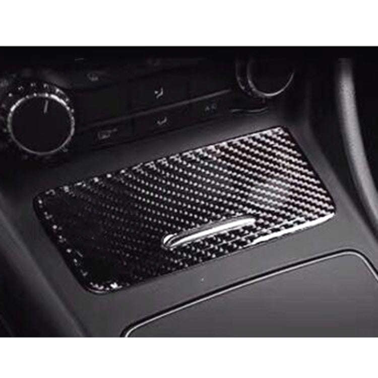 Car Carbon Fiber Ashtray Panel Decorative Sticker for Mercedes-Benz GLA 2015-2018, Ashtray Panel
