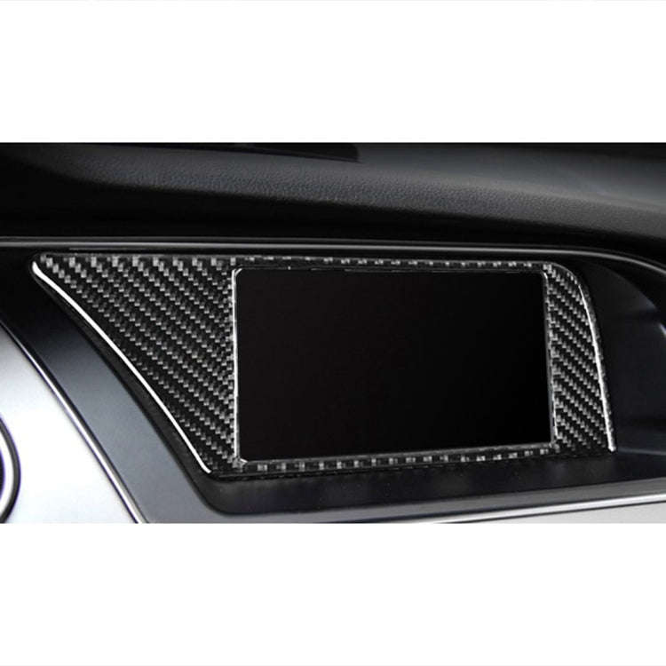 Car Carbon Fiber Inner Frame without Navigation Decorative Sticker for Audi A4L / A5 / Q5 2009-20...