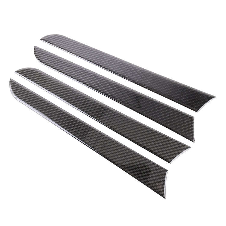 4 PCS Car Carbon Fiber Inner Door Panel Decorative Sticker for Audi A4L / A5 / Q5 2009-2016, Inne...
