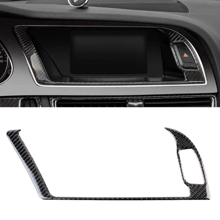 Car Carbon Fiber Navigation Outer Frame Decorative Sticker for Audi A4L / A5 / Q5 2009-2016, Navi...