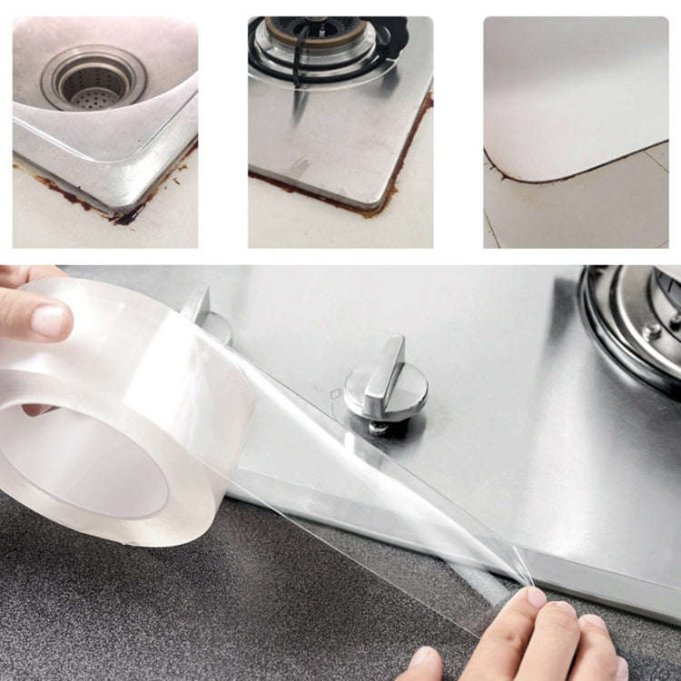 Acrylic Rubber Kitchen and Bathroom Waterproof Moisture-proof Tape Mildew Proof Stickers Size: 3c...